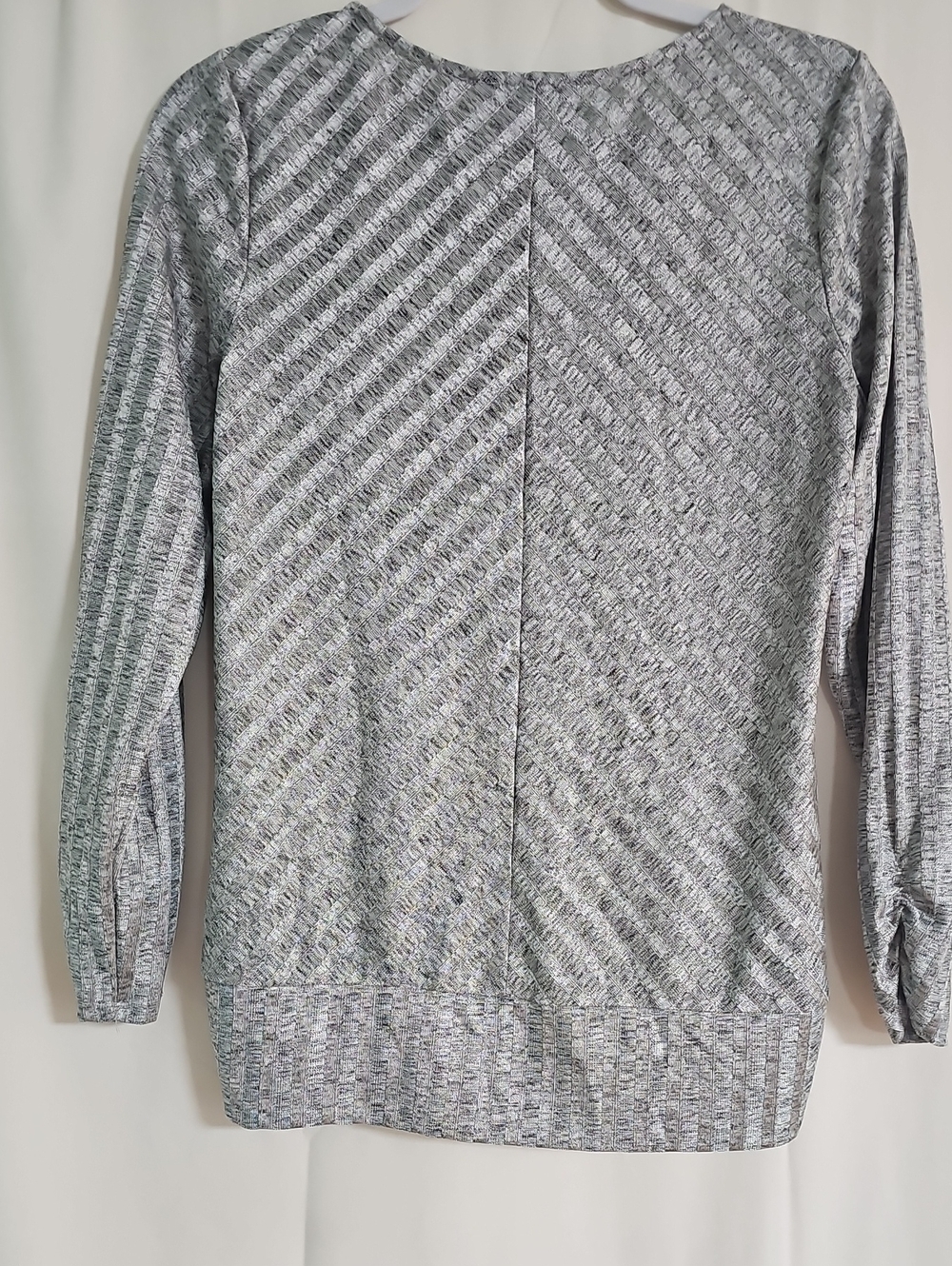 Apt. 9 Gray Marled Long-Sleeve Scoop Neck Pullover - Picture 6 of 8